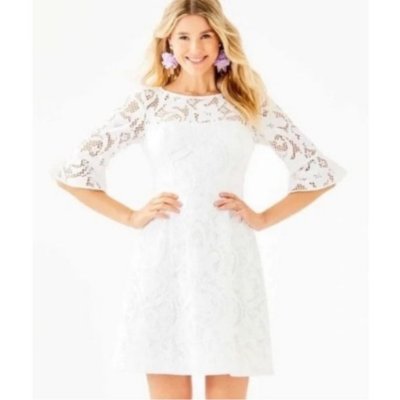 Lilly Pulitzer Size 2 White Allyson Dress NWT - Picture 5 of 6